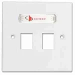 Siemon-cat6A-Double-faceplates