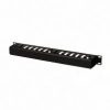 1U cable manager for 19 inch server rack cable organization
