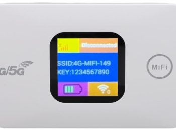 Portable MiFi router with 4G/5G support, 300Mbps speed, 3600mAh battery. Connect 8 devices anywhere in Kenya. Fast internet on the go.