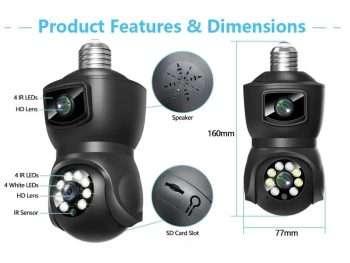 Bulb Camera lens R3 2MP PTZ